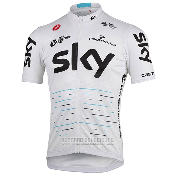 2017 Fahrradbekleidung Sky Wei Trikot Kurzarm und Tragerhose - zum Schließen ins Bild klicken